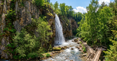 Интересный ракурс: Медовые водопады