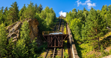 Остановка на маршруте — Уллу-Тау (Спортивная база)